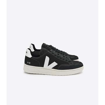 Veja V-12 B-MESH Women's Sneakers Black/White | CA 669ZUT